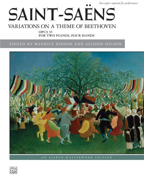 Variations On A Theme Of Beethoven, Op. 35 : For Two Pianos, Four Hands.