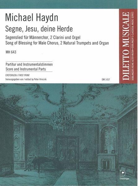 Segne, Jesu, Deine Herde : Segenslied Für Männerchor, 2 Clarini und Orgel / Ed. Peter Hrncirik.