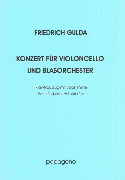 Konzert : Für Violoncello und Blasorchester.