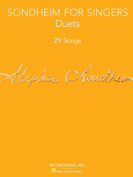 Sondheim For Singers : Duets - 29 Songs.