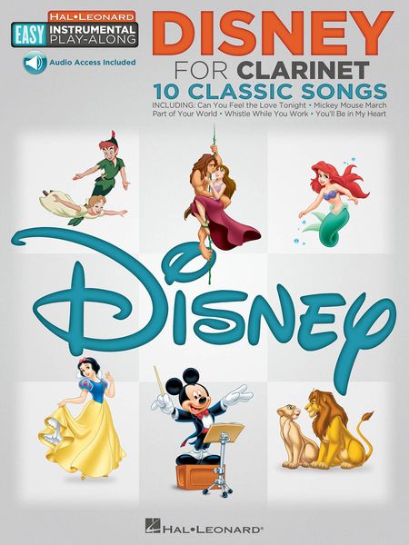 Disney For Clarinet : 10 Classic Songs.