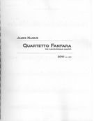 Quartetto Fanfara : For Tuba/Euphonium Quartet (2010, Rev. 2011).
