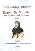 Konzert Nr. 3 E-Dur : Für 2 Hörner und Orchester / edited by Robert Ostermeyer.
