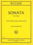 Sonata In G Minor : String Bass and Piano.