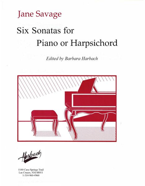 Six Sonatas For Piano Or Harpsichord / edited by Barbara Harbach [Download].