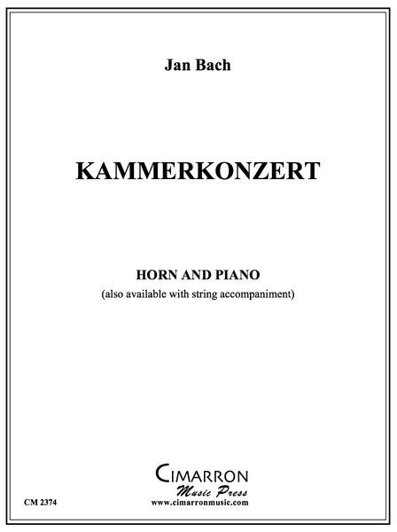 Kammerkonzert : For Horn and Strings - reduction For Horn and Piano.