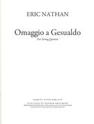 Omaggio A Gesualdo : For String Quintet.
