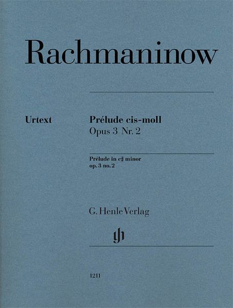 Prelude In C Sharp Minor, Op. 3 No. 2 : For Piano / edited by Dominik Rahmer.
