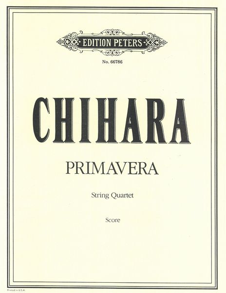 Primavera : For String Quartet.