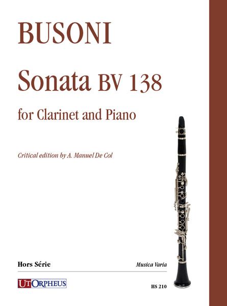 Sonata, BV 138 : For Clarinet and Piano / edited by Manuel De Col.