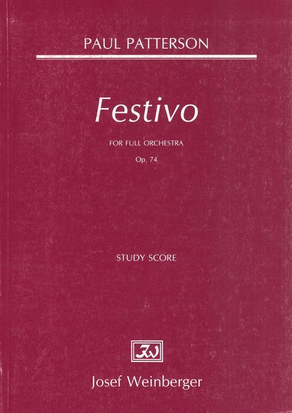 Festivo, Op. 74 : For Full Orchestra.