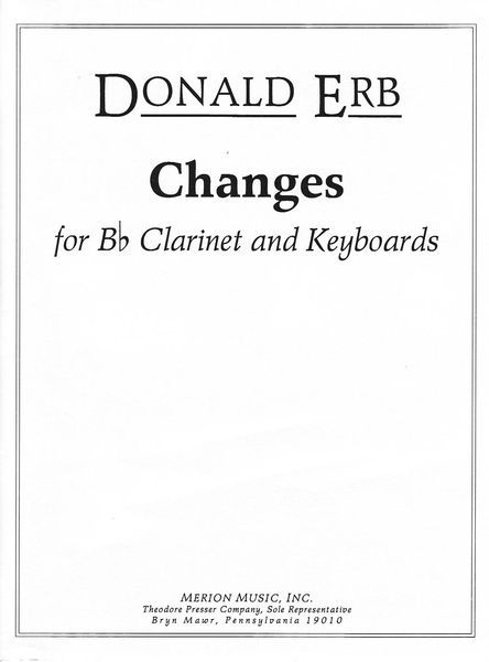 Changes : For Bb Clarinet and Keyboards.