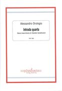 Intrada Quarta : For Violin, 2 Recorders and Strings / transcribed by Daniele Zanettovich.