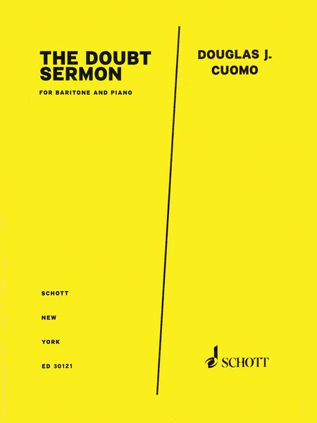 Doubt Sermon, From Doubt : For Baritone and Piano.