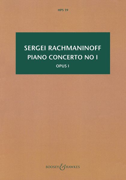 Piano Concerto No. 1, Op. 1 - Revised Verison (1917).