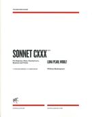 Sonnet Cxxx : For Soprano, Oboe, Clarinet In A, Bassoon and Violin (1993).