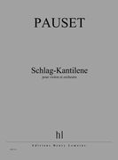 Schlag-Kantilene : Pour Violon Solo Et Orchestre.