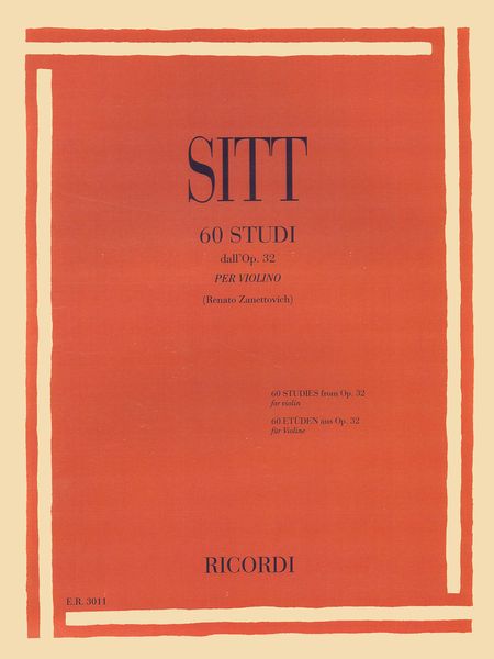 60 Studi, Dall'op. 32 : Per Violino / edited by Renato Zanettovich.