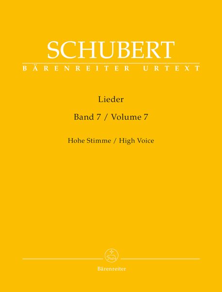 Lieder, Vol. 7 : High Voice / edited by Walther Dürr.