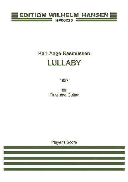 Lullaby : For Flute and Guitar (1987).