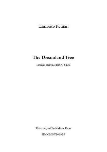 Dreamland Tree : For SATB Choir.