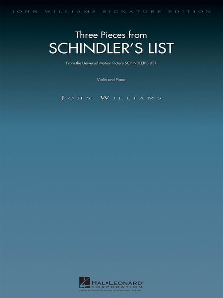 Three Pieces From Schindler's List : For Violin and Piano.