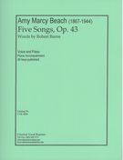 Five Songs, Op. 43 : For Voice and Piano.