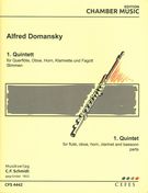 1. Quintett : Für Querflöte, Oboe, Horn, Klarinette und Fagott.
