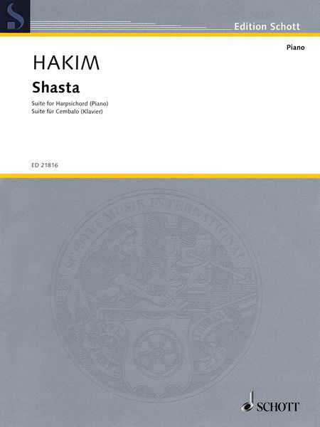 Shasta : Suite For Harpsichord (Piano).