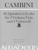 40. Quintett In G-Dur : Für 2 Violinen, Viola und 2 Violoncelli / edited by Yvonne Morgan.