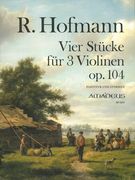 Vier Stücke, Op. 104 : Für Drei Violinen / edited by Bernhard Päuler.