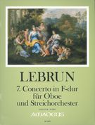 7. Concerto In F-Dur : Für Oboe und Streichorchester / edited by Kurt Meier.