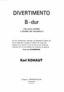 Divertimento In B-Flat Major : Für Laute (Gitarre), 2 Violinen und Cello.