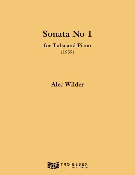 Sonata No. 1 : For Tuba and Piano (1959).