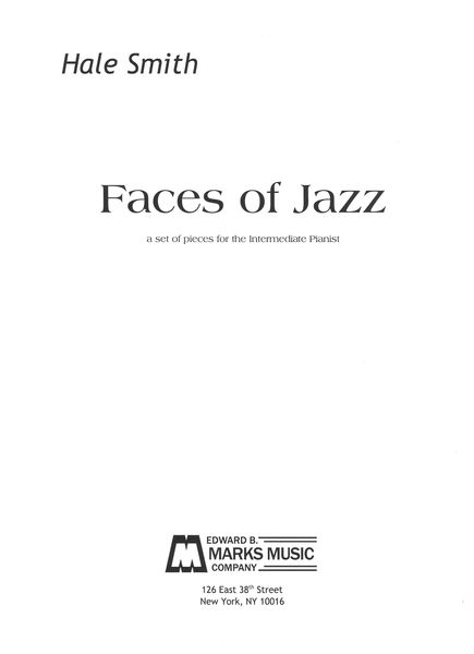 Faces Of Jazz : A Set Of Pieces For The Intermediate Pianist.