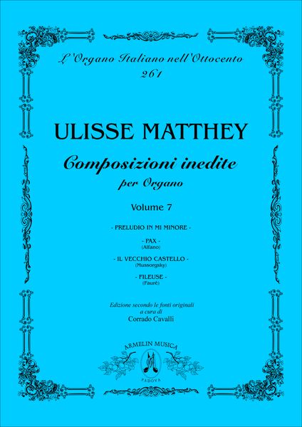 Composizioni Inedite Per Organo, Vol. 7 / edited by Corrado Cavalli.