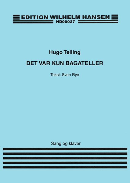 Det Var Kun Bagateller - Tango : For Sang Og Klaver.