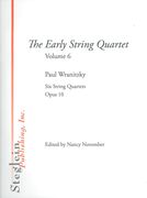 Six String Quartets, Op. 10 / edited by Nancy November.