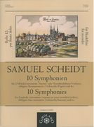 10 Symphonien : Für 2 Melodieinstrumente, Obligates Bassinstrument und B. C. / Ed. Ulrich Thieme.