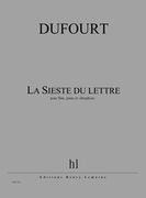 La Sieste Du Lettré : Pour Flute, Piano Et Vibraphone.