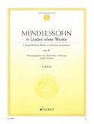 6 Lieder Ohne Worte, Op. 85 : Für Klavier / edited by André Terebesi.