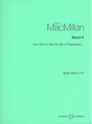 Motet V, From Since It Was The Day Of Preparation... : For Solo Horn In F.