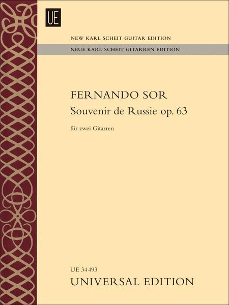 Souvenir De Russie, Op. 63 : Für Zwei Gitarren.