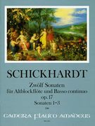 Zwölf Sonaten, Op. 17 : Für Altblockflöte und Basso Continuo - Sonaten 1-3.