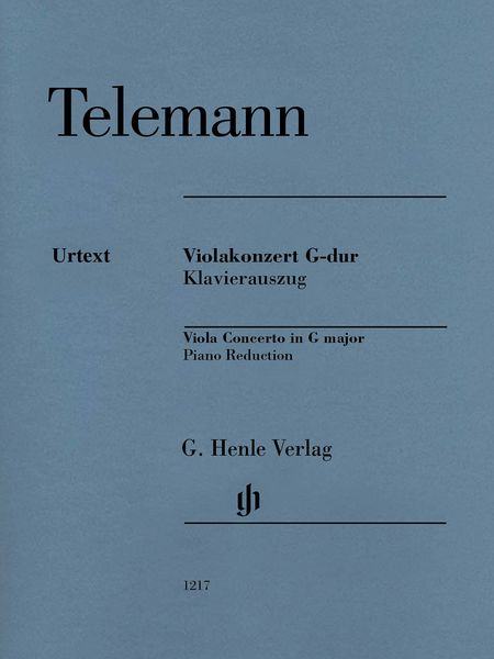 Violakonzert G-Dur / Piano reduction by Wolfgang Kostujak.