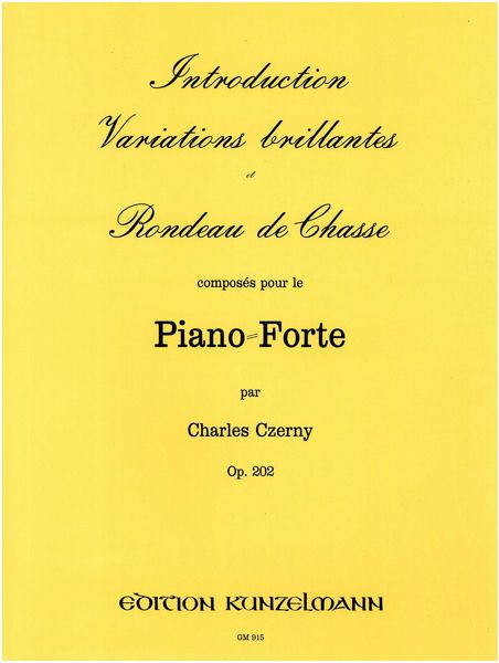 Introduction Variations Billantes Et Rondeau, Op. 202 : For Piano.