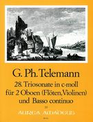 28. Triosonate In C-Moll, TWV 42:C4 : Für 2 Oboen (Flöten, Violinen) und BC.