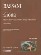 Giona : Oratorio For 5 Voices (SSATB), Strings and Continuo / edited by Elisabetta Pasquini.