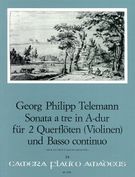 55. Sonata A Tre In A Major · TWV Anh. 42:A : For 2 Flutes (Violins) and BC.