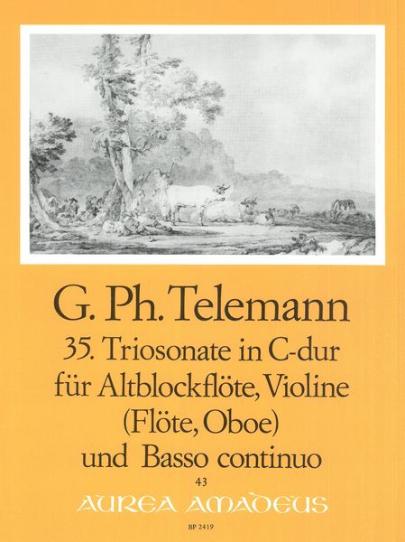 35. Sonata A Tre In C Major · TWV 42:C2 : Treble Recorder, Violin (Flute, Oboe) and BC.